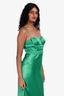 Shona Joy Green Ruched Sleeveless Gown Size 4 US