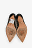 Christian Dior Black Suede Beige Mesh Heels Size 37