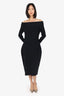 The Row Black Off The Shoulder Long Sleeve Dress Size L