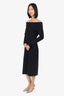 The Row Black Off The Shoulder Long Sleeve Dress Size L