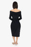 The Row Black Off The Shoulder Long Sleeve Dress Size L