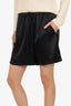 Nanushka Black Satin Shorts Size S