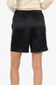 Nanushka Black Satin Shorts Size S