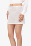 Lovers And Friends White Sequin Knit Mini Skirt Size XS