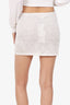 Lovers And Friends White Sequin Knit Mini Skirt Size XS