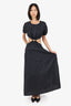 Staud Black Cut-Out Detail Maxi Dress Size M