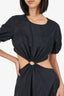 Staud Black Cut-Out Detail Maxi Dress Size M