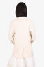 Lanvin Cream Single Breasted Zip Detail Blazer Size 42