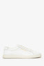 Saint Laurent White Leather Low Top Sneakers Size 40