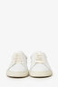 Saint Laurent White Leather Low Top Sneakers Size 40