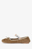 Miu Miu Khaki Green Corduroy Ballet Flats Size 40
