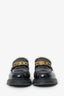 Christian Dior Black Brushed Leather Shearling Dior Code Loafers Size 39