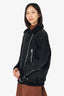 Acne Studios Black Suede Shearling Biker Jacket Size 38