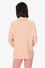 Ganni Pink Mohair Ribbed Knit Turtle Neck Sweater Size XS
