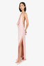Lovers + Friends Baby Pink Cowl Neck Halter Maxi Dress Size XS