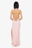 Lovers + Friends Baby Pink Cowl Neck Halter Maxi Dress Size XS