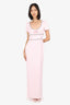 Self-Portrait Baby Pink Crêpe Embellished Gown Size 4