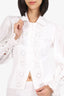 Tularosa White Lace Detail Blouse + Mini Skirt Size XS
