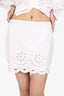Tularosa White Lace Detail Blouse + Mini Skirt Size XS