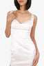 Saulee White Satin Bustier Mini Dress Size 8