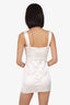 Saulee White Satin Bustier Mini Dress Size 8