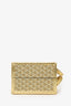 Goyard Gold Canvas Goyardine Travel Pet Bowl 'Ecuelle de Voyage' Trunk