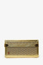 Goyard Gold Gold Goyardine Coated Canvas 'Grand Hotel 50' Trunk