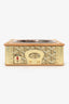 Goyard Gold Canvas Goyardine Travel Pet Bowl 'Ecuelle Edmond' Trunk
