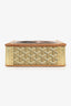 Goyard Gold Canvas Goyardine Travel Pet Bowl 'Ecuelle Edmond' Trunk