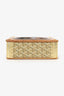 Goyard Gold Canvas Goyardine Travel Pet Bowl 'Ecuelle Edmond' Trunk