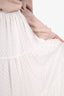 Michael Costello x Revolve White Tiered Maxi Skirt Size XS