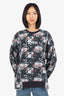 Kith Black/White Floral Print 'Kith' Embroidered Size M
