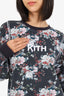 Kith Black/White Floral Print 'Kith' Embroidered Size M