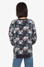 Kith Black/White Floral Print 'Kith' Embroidered Size M
