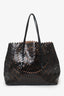 Alaïa Paris Black Leather Laser Cut Tote