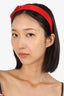 Salvatore Ferragamo Red Bow Headband