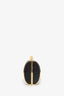 Judith Leiber Black/Gold Crystal Rectangular Clutch on Chain