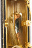 Judith Leiber Black/Gold Crystal Rectangular Clutch on Chain