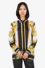 Versace Gold/Black Long Sleeve Blouse Size 42