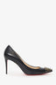 Christian Louboutin Black Leather Studded Cabo Pumps Size 39