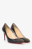 Christian Louboutin Black Leather Studded Cabo Pumps Size 39