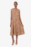 Adam Lippes Multicolor Tweed Sleeveless Midi Dress Size 12