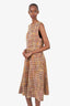 Adam Lippes Multicolor Tweed Sleeveless Midi Dress Size 12