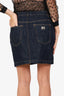 Dolce & Gabbana Navy Denim Mini Skirt Size 44
