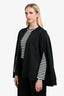 Burberry Black Cotton Logo Cape Size S