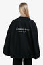 Burberry Black Cotton Logo Cape Size S