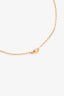 Hermès Gold Toned/Navy Enamel Pop H Necklace
