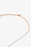 Hermès Rose Gold Toned/Grey Enamel Pop H Necklace