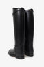 Hermès Black Smooth Leather 'Jumping' Riding Boots Size 37.5