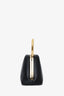 Bvlgari Black Soft Calfskin Serpentine Top Handle Bag with Strap